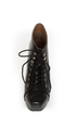 Shoe Republic LA Step Black Lace-Up Platform Ankle Boots