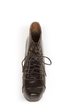 Shoe Republic LA Step Brown Lace-Up Platform Ankle Boots