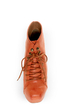 Shoe Republic LA Step Orange Lace-Up Platform Ankle Boots