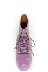 Shoe Republic LA Step Purple Lace-Up Platform Ankle Boots