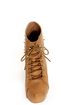Shoe Republic LA Terza Tan Spiked and Studded Lace-Up Booties
