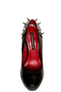 Shoe Republic LA Volta Black Spiked and Studded Platform Pumps