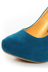 Shoe Republic LA Melody Teal Silver Stiletto Pumps