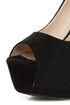 Speed Limit 98 Giant Black Peep Toe Platform Pumps