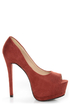 Speed Limit 98 Giant Rust Peep Toe Platform Pumps