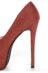 Speed Limit 98 Giant Rust Peep Toe Platform Pumps