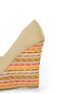 Speed Limit 98 Paco Beige Cotton Woven Wedges