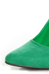 CR-01 Green Velvet Pointed Pumps