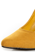 CR-01 Mustard Yellow Velvet Pointed Pumps