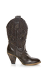 Very Volatile Boulder Brown Embroidered Leather Cowboy Boots