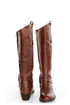 Very Volatile Bourbon Brown Knee High Riding Boots