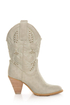 Very Volatile Denver Off White Embroidered Cowboy Boots