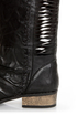 Very Volatile Fringe Black Ruched and Shredded Riding Boots