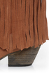 Very Volatile Hillside Tan Fringe Leather Cowboy Boots