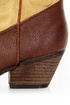 Very Volatile Ingrain Brown Two-Tone Embroidered Cowboy Boots