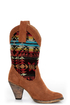 Very Volatile Vona Tan Southwest Print Cowboy Boots