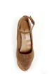Diva Lounge Cibian 01 Taupe Pointed Glitter Platform Wedges