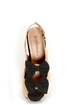 Diva Lounge Felina 22 Black and Blush Bow Time Slingback Heels