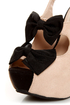 Diva Lounge Felina 22 Black and Blush Bow Time Slingback Heels