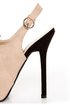 Diva Lounge Felina 22 Black and Blush Bow Time Slingback Heels