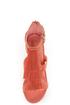 Diva Lounge Lalana 17 Coral Fringe T-Strap Platform Wedges
