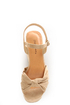 Diva Lounge Manning 01 Natural Venus Suede Flat Platform Sandals