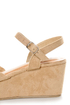 Diva Lounge Manning 01 Natural Venus Suede Flat Platform Sandals
