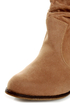 Diva Lounge Miles 03 Tan Velvet Slouchy Ankle Boots