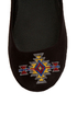 Diva Lounge Sweety 122 Black Southwest Embroidered Ballet Flats
