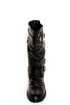 Diva Lounge Tina 13A Black Slouchy Belted Combat Boots