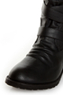 Diva Lounge Tina 13A Black Slouchy Belted Combat Boots