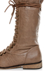 Yoki Deci 2 Beige Lace-Up Riding Boots