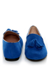 Yoki Frida Blue Tassel Smoking Slipper Flats