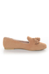Yoki Frida Camel Tassel Smoking Slipper Flats