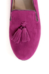 Yoki Frida Raspberry Fuchsia Tassel Smoking Slipper Flats