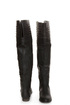 Yoki Giada Black Studded Over-the-Knee Boots