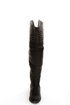 Yoki Giada Black Studded Over-the-Knee Boots