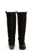 Yoki Kelsey Black Chain Gang Knee High Boots
