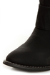 Yoki Kelsey Black Chain Gang Knee High Boots