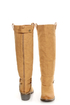 Yoki Kelsey Mustard Tan Chain Gang Knee High Boots