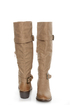 Yoki Tammy 2 Beige Belted Knee High Riding Boots