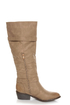 Yoki Tammy 2 Beige Belted Knee High Riding Boots