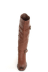 Yoki Tammy 2 Rust Brown Belted Knee High Riding Boots