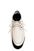 Y.R.U. Kreep White Lace-Up Creeper Platforms