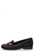 Y.R.U. Lowf Black Cat Print Smoking Slipper Flats