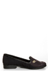 Y.R.U. Lowf Black Cat Print Smoking Slipper Flats