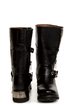 Zigi Girl Tangle Black Leather Heavy Metal Motorcycle Boots