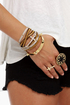 Spike-r of the House Gold Spike Bracelet