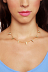 Spike vs. Spike Gold Necklace