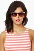 Say What Peach Sunglasses